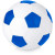 Футбольный мяч «Curve» белый/ярко-синий