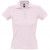 Рубашка поло женская People 210, серый меланж розовый