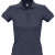 Рубашка поло женская People 210, серый меланж синий, темно-синий