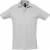 Рубашка поло мужская Spring 210, серый меланж светлый меланж