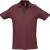 Рубашка поло мужская Spring 210, серый меланж бордовый