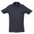 Рубашка поло мужская Spring 210, серый меланж синий, темно-синий