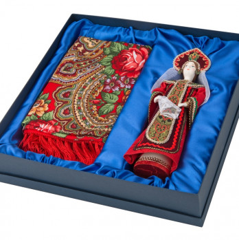 Подарочный набор «Евдокия»: кукла, платок