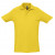 Рубашка поло мужская Spring 210, серый меланж желтый