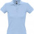 Рубашка поло женская People 210, серый меланж голубой
