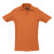 Рубашка поло мужская Spring 210, серый меланж оранжевый
