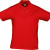 Рубашка поло мужская Prescott Men 170, белая красный