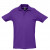 Рубашка поло мужская Spring 210, серый меланж фиолетовый