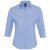 Рубашка женская с рукавом 3/4 Effect 140, белая голубой