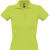 Рубашка поло женская People 210, серый меланж зеленый, зеленое яблоко