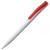 Ручка шариковая Pin, белая с оранжевым белый, красный