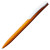 Ручка шариковая Pin Silver, черный металлик оранжевый