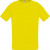 Футболка унисекс Sporty 140, белая желтый, лимонный