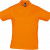 Рубашка поло мужская Prescott Men 170, белая оранжевый