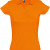 Рубашка поло женская Prescott Women 170, белая оранжевый