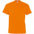 Футболка мужская с V-образным вырезом Victory 150, серый меланж оранжевый