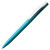 Ручка шариковая Pin Silver, черный металлик голубой