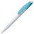 Ручка шариковая Bento, белая с красным белый, голубой