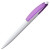 Ручка шариковая Bento, белая с красным белый, фиолетовый