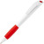 Ручка шариковая Grip, белая с оранжевым белый, красный
