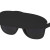 Очки солнцезащитные с козырьком «Miami» черный