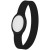 Силиконовый браслет с многоцветным фонариком черный