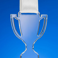 Медаль Cup, с белой лентой