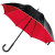 Зонт-трость Downtown, черный с коричневым черный, красный