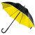 Зонт-трость Downtown, черный с коричневым черный, желтый