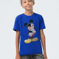Футболка детская Mickey Mouse, ярко-синяя