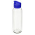 Стеклянная бутылка  «Fial», 500 мл прозрачный/синий