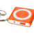 Брелок-рулетка с фонариком «Книга», 1м оранжевый/белый/серебристый