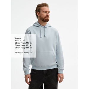 Толстовка унисекс Spencer, голубая, размер 3XL голубой G-029912513XL фото 6