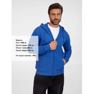 Толстовка унисекс Carter, ярко-синяя (royal), размер 3XL G-038122413XL фото 6