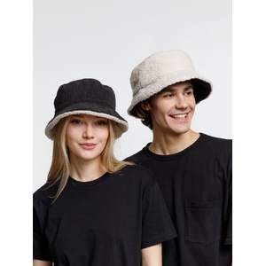 Панама Bucket двусторонняя, темно-серая с бежевым, размер M/L G-03998868M/L фото 9