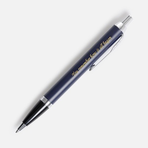 Ручка шариковая Parker IM Core Matte Blue CT, темно-синяя с черным G-11933.40 фото 6