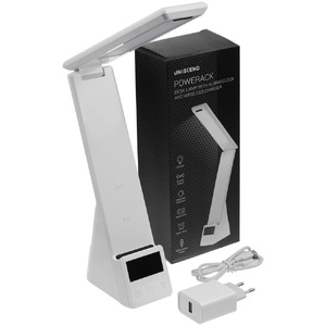 Лампа с беспроводной зарядкой смартфона и часов Powerack, белая G-13759.60 фото 15