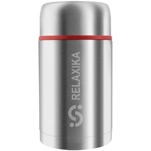 Термос для еды Relaxika 1000, в чехле, стальной G-13871.10 фото 4