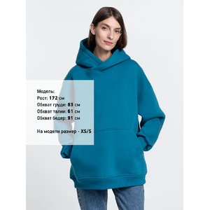 Худи Kulonga Oversize, бирюзовое, размер 3XL/4XL G-14101.427 фото 7
