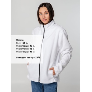 Куртка флисовая унисекс Manakin, белая, размер XS/S G-14266.601 фото 10