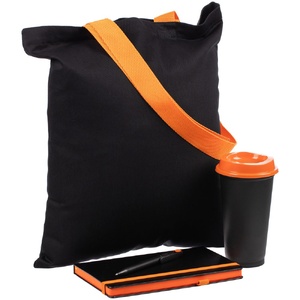 Набор Velours Bag, черный с оранжевым G-15205.32 фото 3