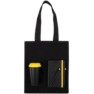 Набор Velours Bag, черный с желтым G-15205.38 фото 4