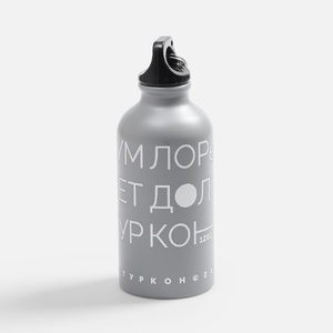 Бутылка для воды Funrun 400, серая G-15423.11 фото 12
