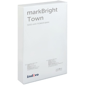 Аккумулятор с подсветкой markBright Town, 5000 мАч, черный G-15555.30 фото 10