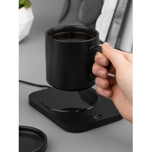 Кружка с подогревом и беспроводной зарядкой dualBase plus, черная G-15783.30 фото 15