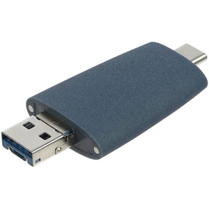 Флешка Pebble Universal, USB 3.0, серо-синяя, 32 Гб G-15810.42 фото 7