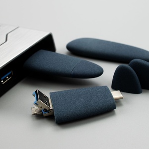 Флешка Pebble Universal, USB 3.0, серо-синяя, 32 Гб G-15810.42 фото 11