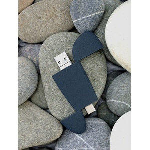 Флешка Pebble Universal, USB 3.0, серо-синяя, 32 Гб G-15810.42 фото 12