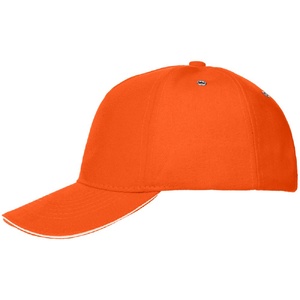 Бейсболка Classic, оранжевая с белым кантом G-15848.20 фото 4
