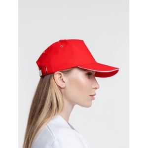 Бейсболка Classic, красная с белым кантом G-15848.50 фото 11